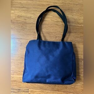 Vintage 90’s Banana Republic Shoulder Bag. Bright navy blue. Sheen!